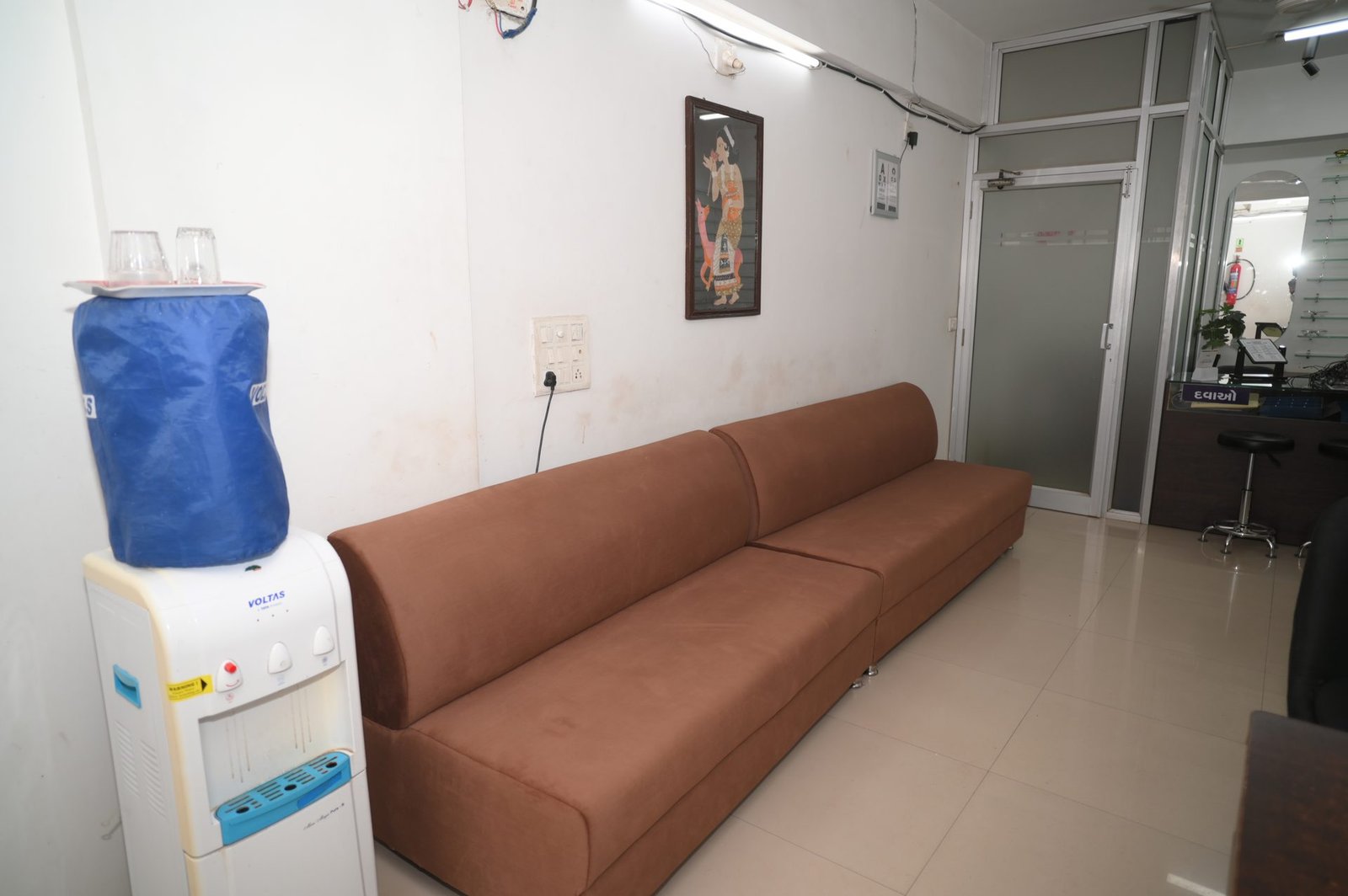 Patient waiting area at Vidya Eye Hospital